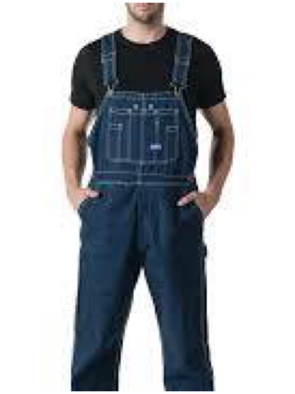 Liberty Navy Blue Men's Denim Overalls. 34x30